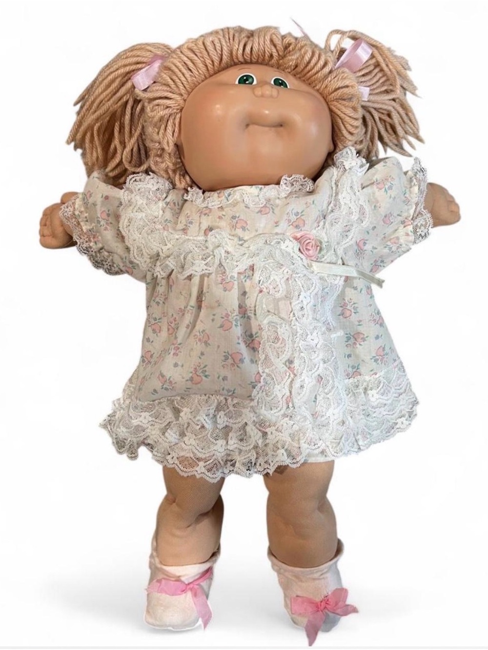 Classic Pink Floral Lace Cabbage Patch Kids Doll